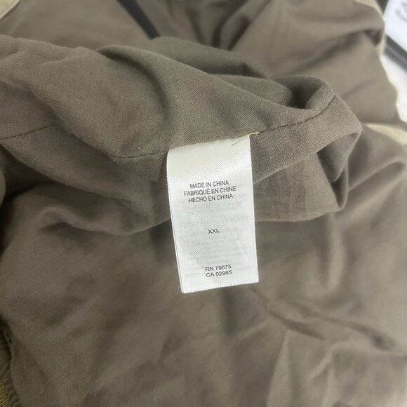 Lucky Brand Quilted Bomber Jacket Men's Military Green Zip Vintage Y2K Size XXL - Picture 9 of 12